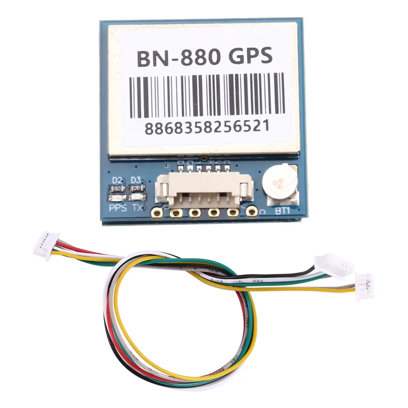 【B74A】BN-880 GNSS وحدة GPS مزدوجة مع بوصلة QMC5883L لوحدة التحكم في الطيران AMP2.6/PIX-HAWK