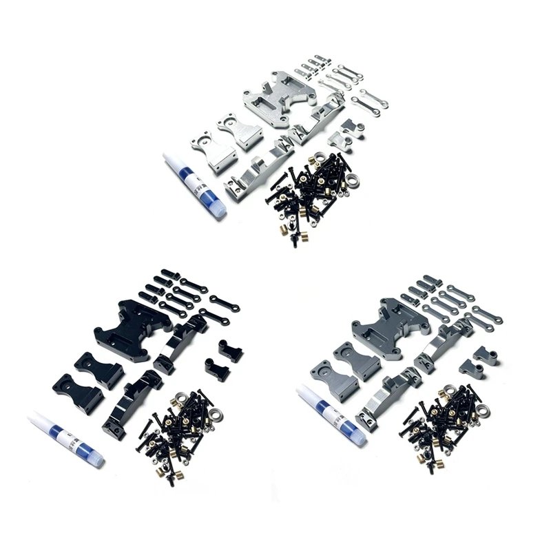 FBIL-Metal Balance Chassis Board Seesaw Kit For WPL B16 B36 1/16 6X6 6WD RC Car Upgrade Parts Modified Accessories