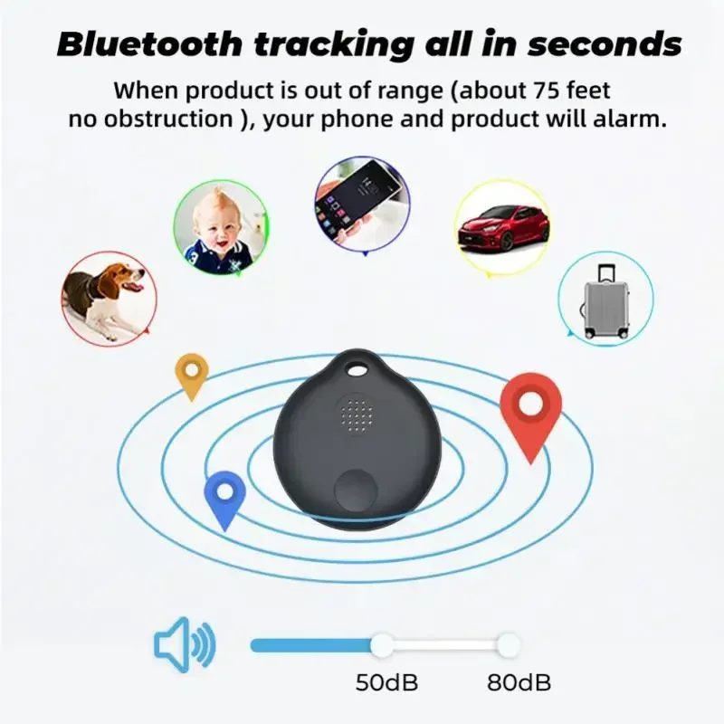 Tuya Smart Bluetooth Anti-Lost Device, GPS Tracking Smart Life Remote Contorl Auto Car Pets Kids Motorcycle Tags Tracker Locator