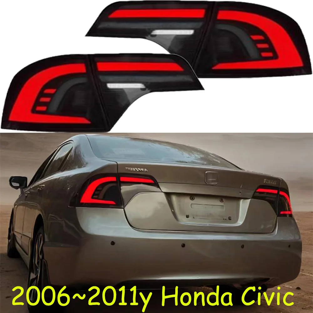 Car bumper For Honda Civic 8th Taillight LED DRL Running lights auto Fog light Rear parking lights 206~2011y MOTOR