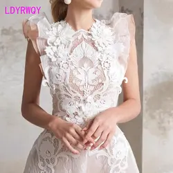 HEAVY INDUSTRY 3D FLORAL LACE CUTOUT EMBROIDERY DRESS