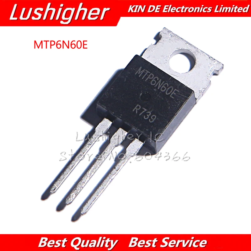 5pcs MTP6N60E TO220 MTP6N60 PARA-220