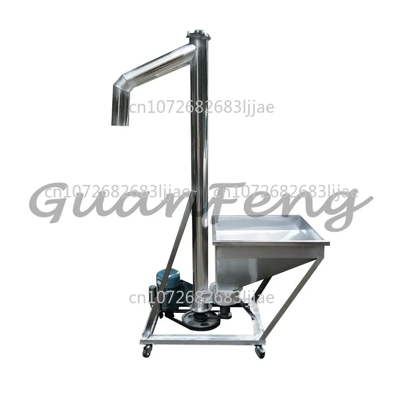 Stainless steel spiral conveyor movable dragon feeder dry powder powder plastic granule elevator