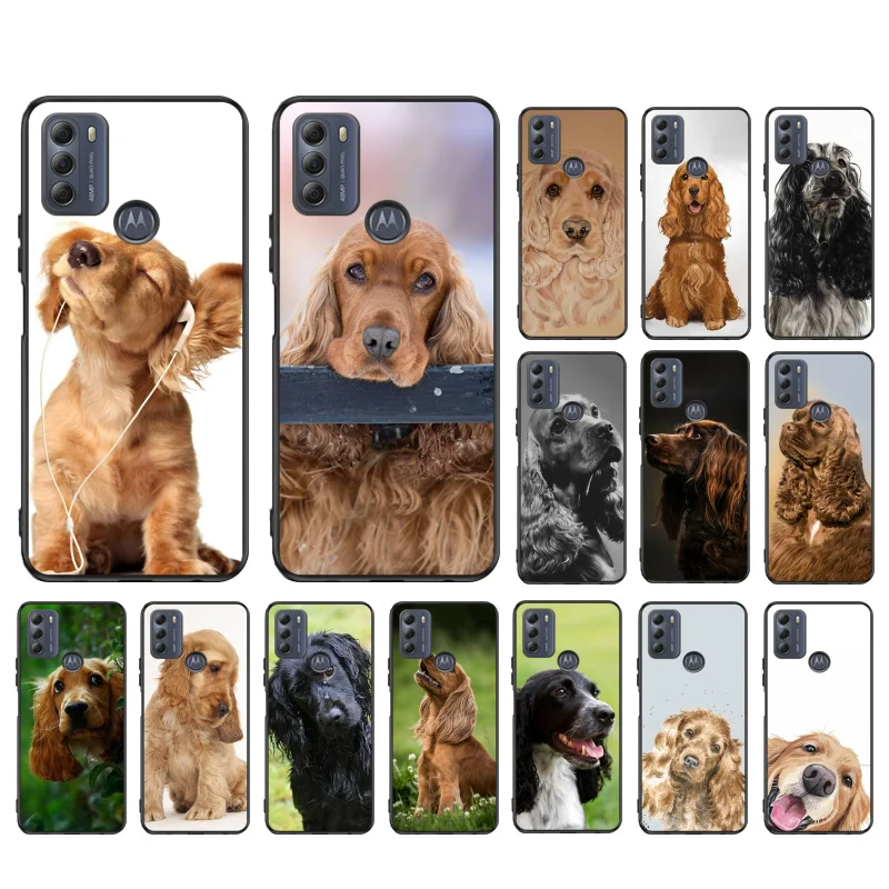 

Cocker Spaniel Dog Case For Moto G84 G04 G22 G31 G32 G42 G52 G10 G20 G30 G60 G13 G14 G50 G100 G24 G23