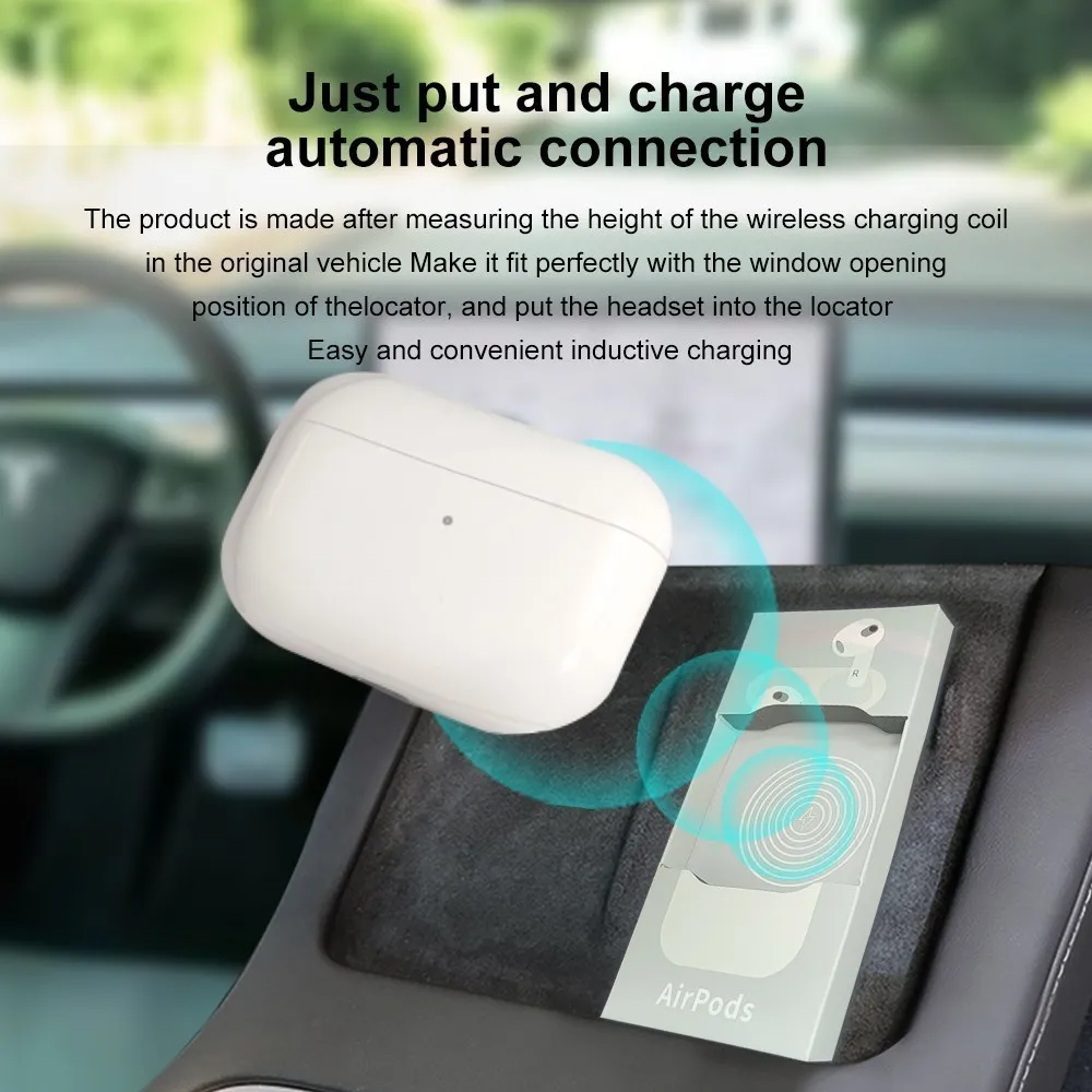 Model Y Headset Wireless Charging Box Central Control Charger Ear Bracket Is Used For Fixed Position For Tesla Model 3 Y 2023 