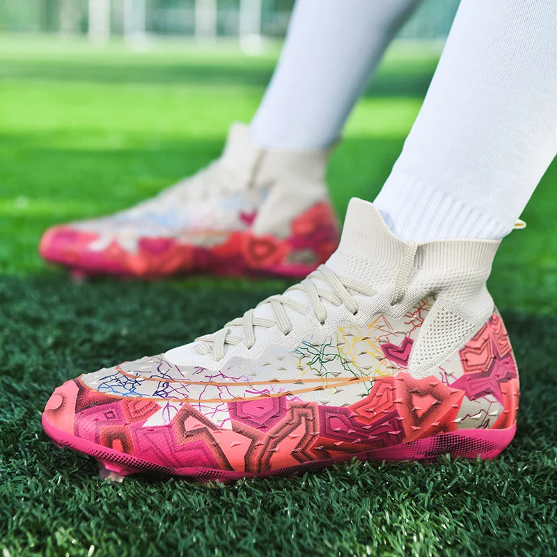 Hot-selling New Unisex Breathable Turf Soccer Shoes Sports Shoes Non-slip Training Soccer Shoes Wear-resistant