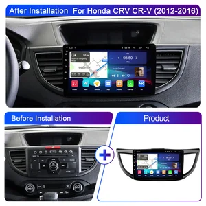 Lehx l6 pro 4g dsp 2din android 14 carplay auto rádio do carro para honda crv CR-V 2012-2016 reprodutor multimídia estéreo gps não 2 din dvd 10 principais vendas multimídia honda crv 2014 - №7