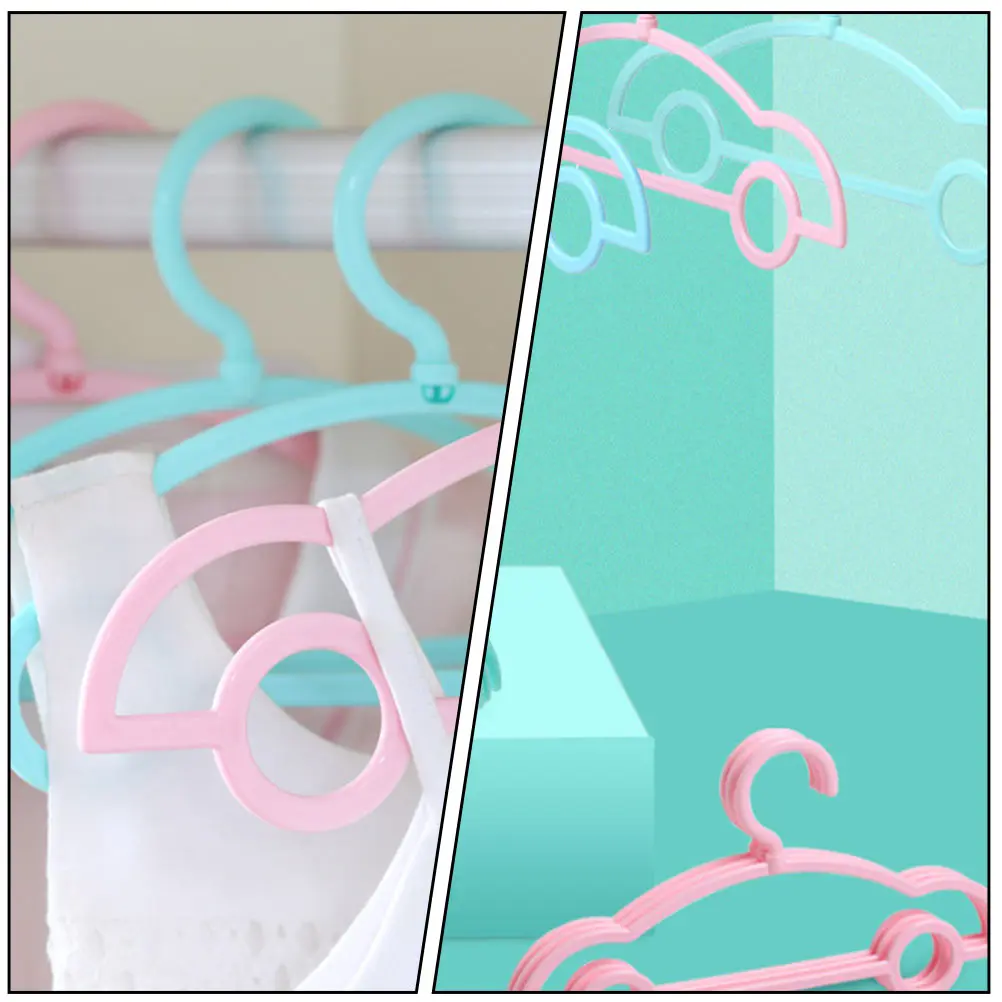 

10pcs Baby Clothes Kids Plastic Hangers Organizer Drying Rack Wardrobe Organizer Infant Hangers Birthday Gift Laundry Hanger