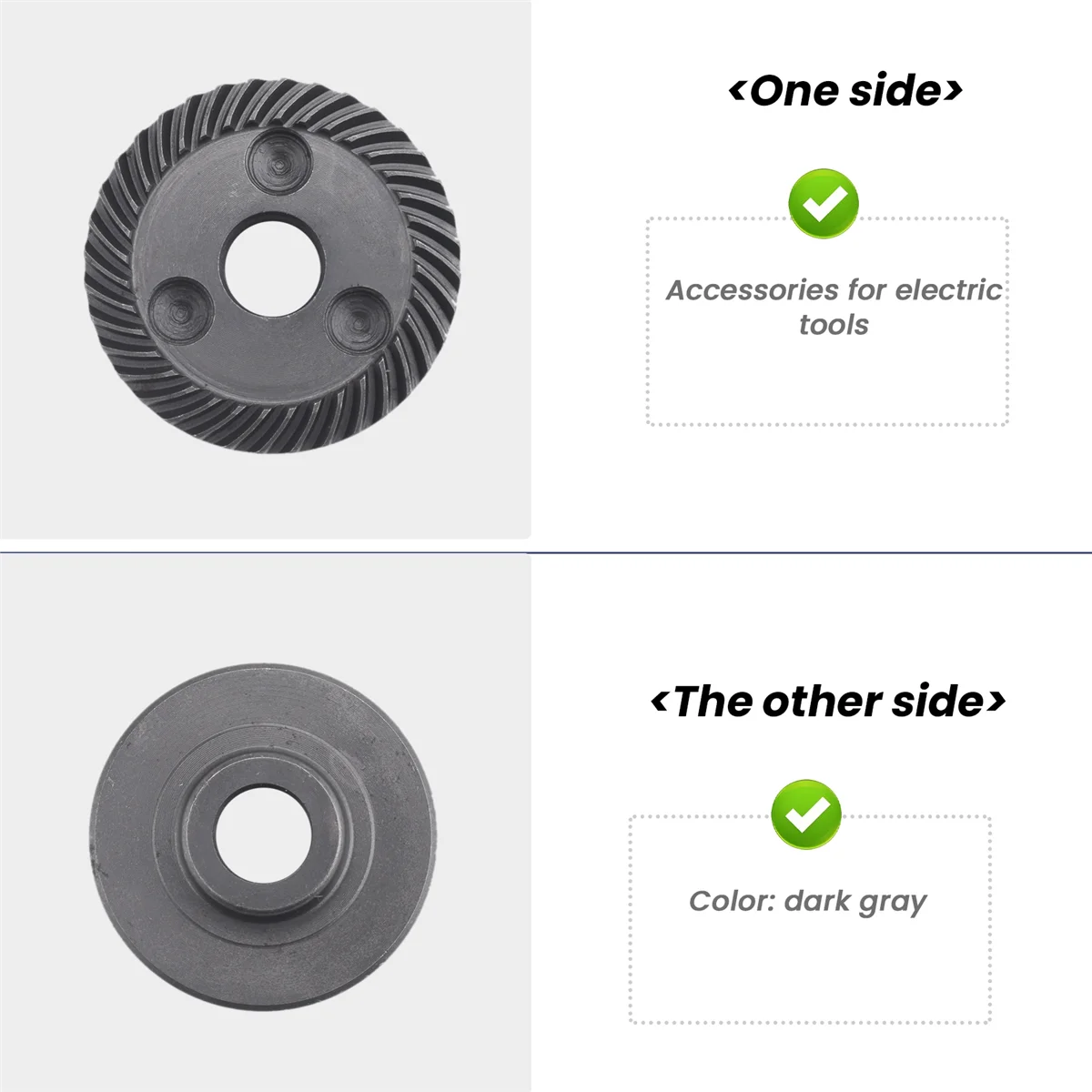 Новый спиральный набор темно-серого цвета конической шестерни для угловой шлифовальной машины Makita 9523