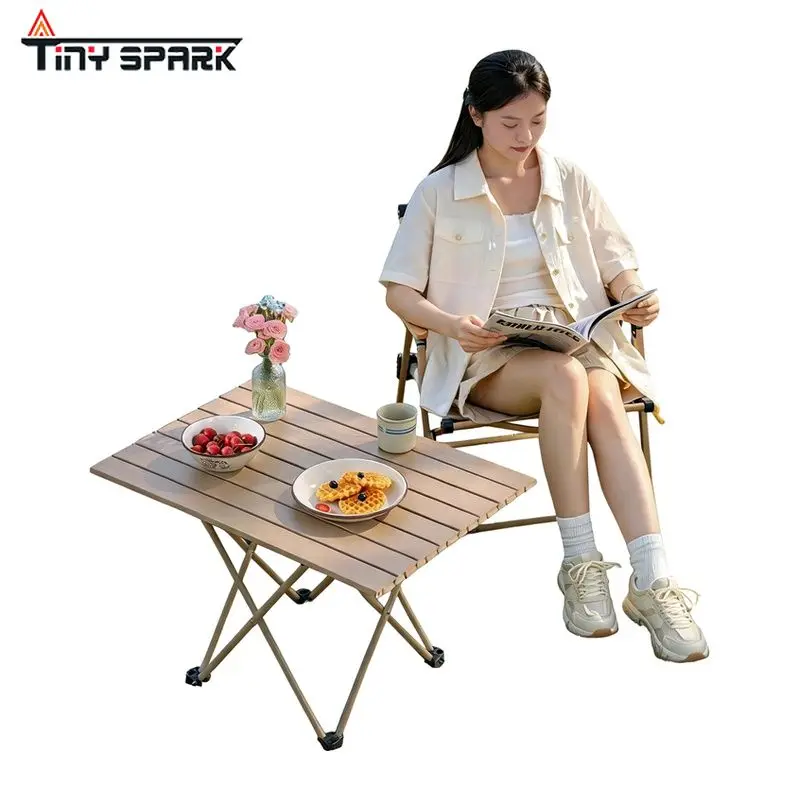 Camping Folding Table and Chair Set Portable Egg Roll Table Outdoor Camping Picnic Table and Chairs