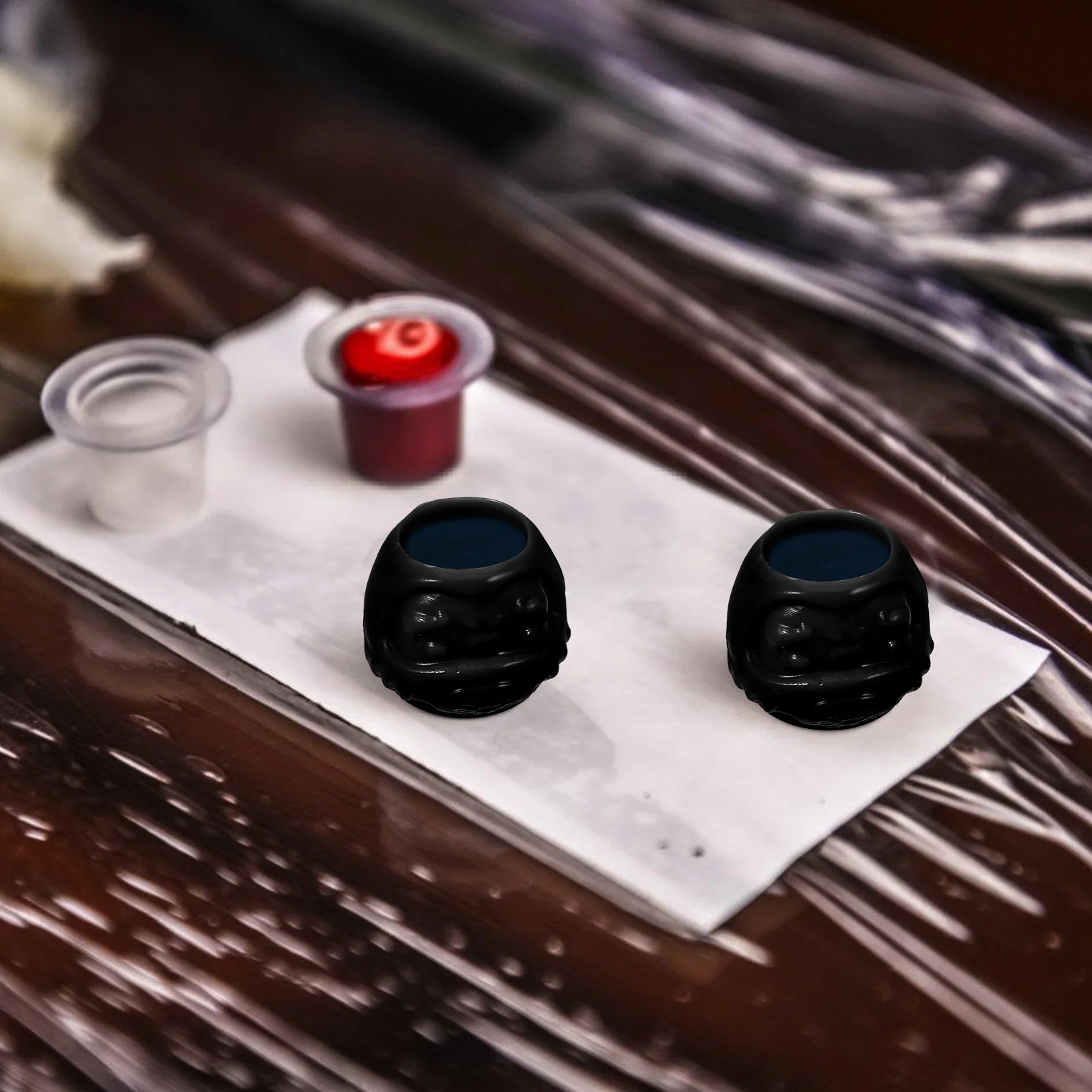 

200Pcs Thickened Tattoo Ink Cups Reusable Pigment Containers Non-Spill Design Stable Base for Professional Artists Tattoo