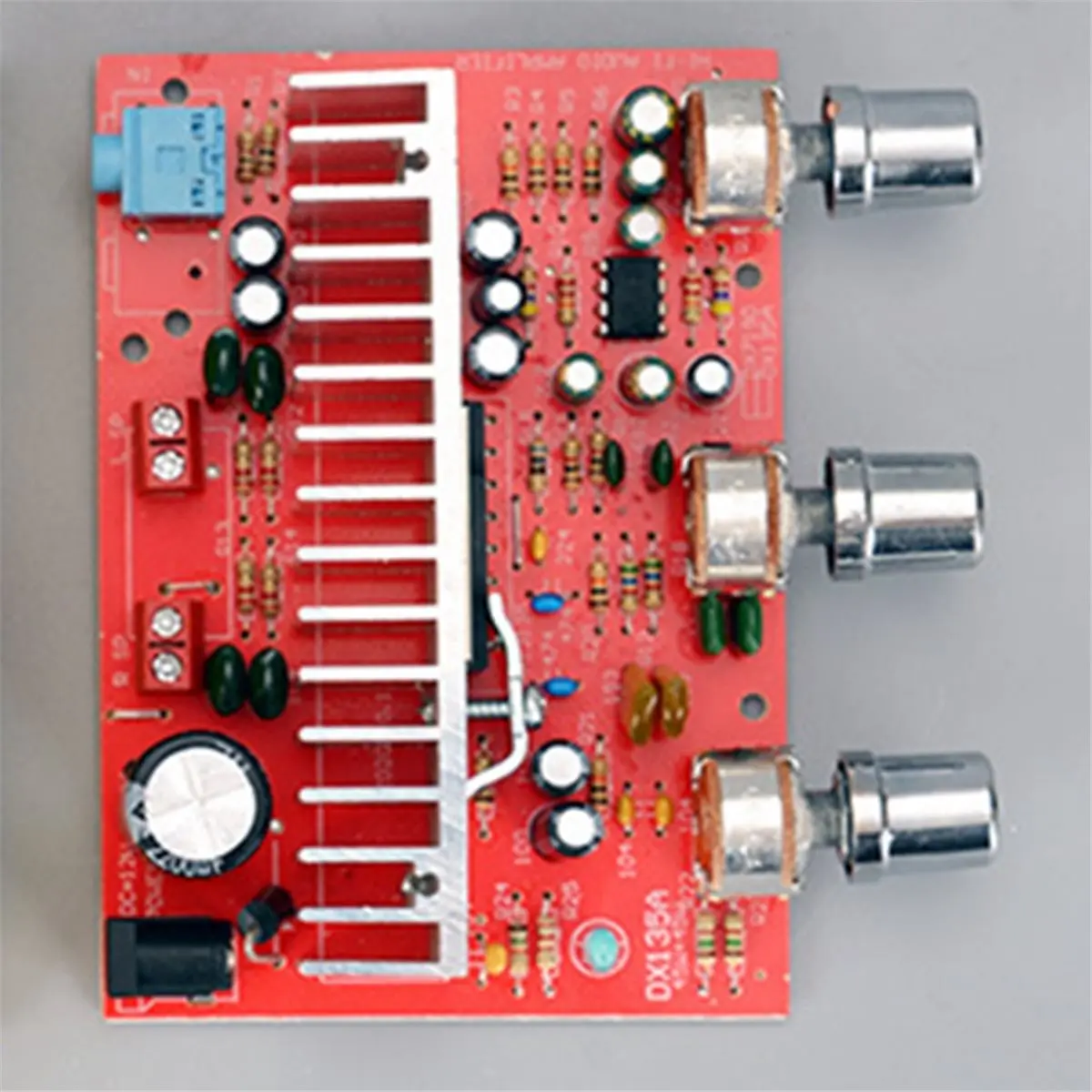 fitfit HA135 DC12V 50W Car Power Amplifier Board with Electroplated Silver Knob Stereo Dual-Channel Assembled