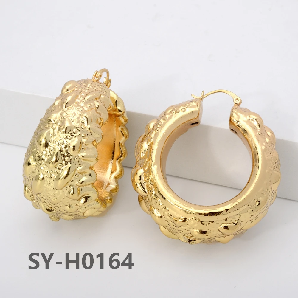 Sunny Jewelry Exaggerated Earrings African New Fashion Copper Large Style For Women Lady Daily Wear Party Wedding Gifts Classic