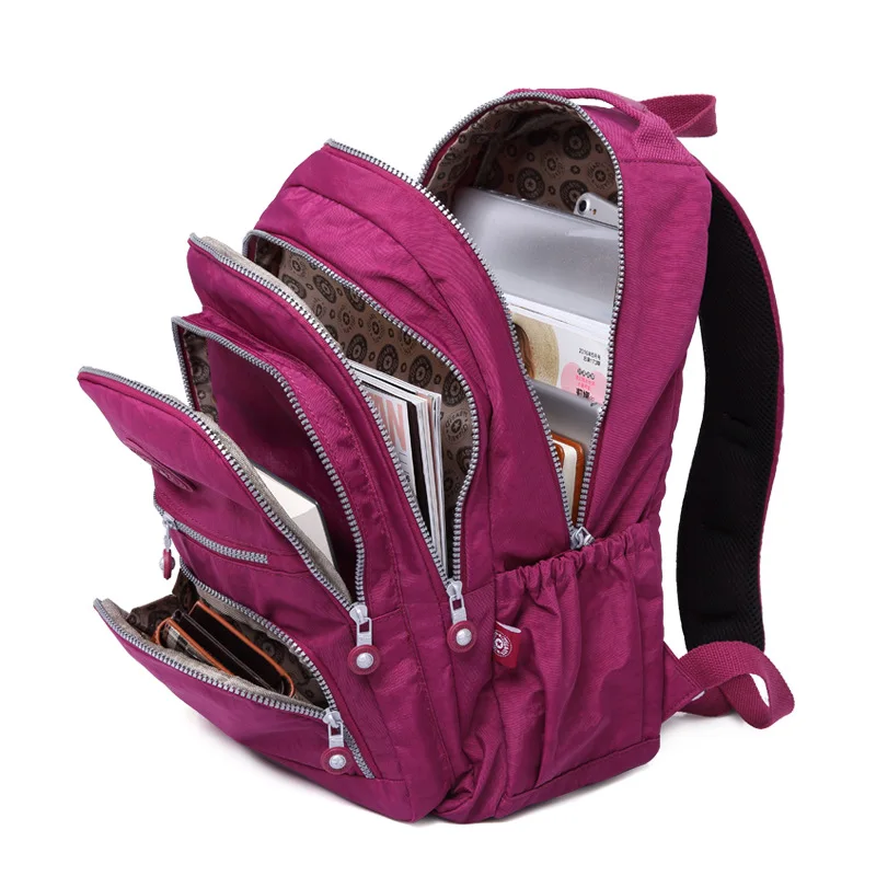 Tegaote-Sac à Dos d\'École en Nylon pour Étudiant, Adolescent, Garçon, Voyage, Femme, Étanche, Ordinateur Portable, Unisexe, 2024