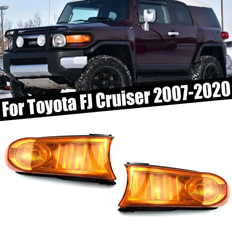 

Exterior Accessories For Toyota FJ Cruiser 2007-2020 Headlight Lighting Turn Signal Corner Light Side Light Turn Signal Car Lamp