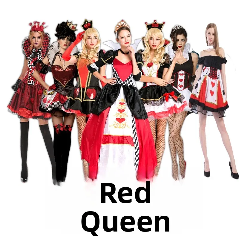 

Сценический костюм на Хэллоуин, женский игровой костюм, orm Par, косплей, наряд королевы с красным сердцем, бар, ночной клуб, выступление Dr