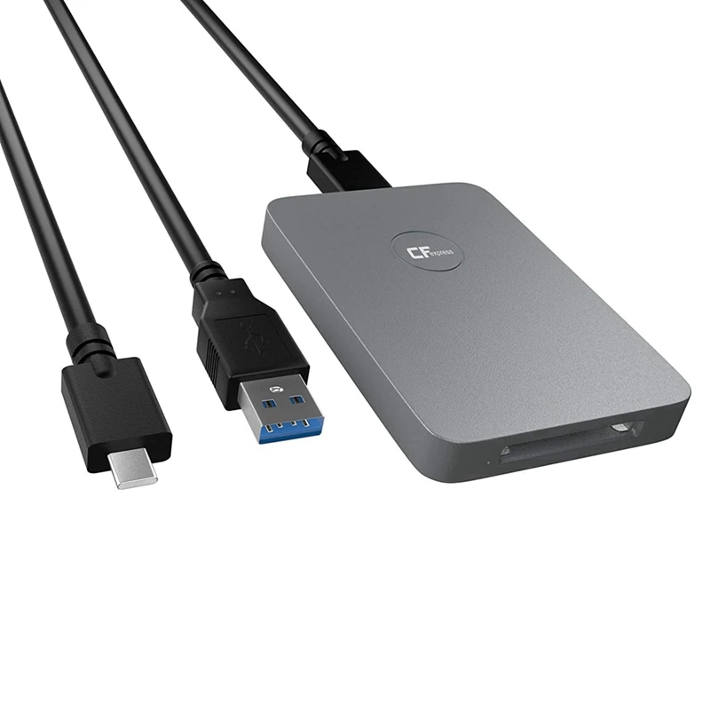 

Кардридер Cfexpress USB 3,1 Gen 2 10 Гбит/с, портативный алюминиевый кардридер Cfexpress Type B, адаптер карты памяти Cfexpress