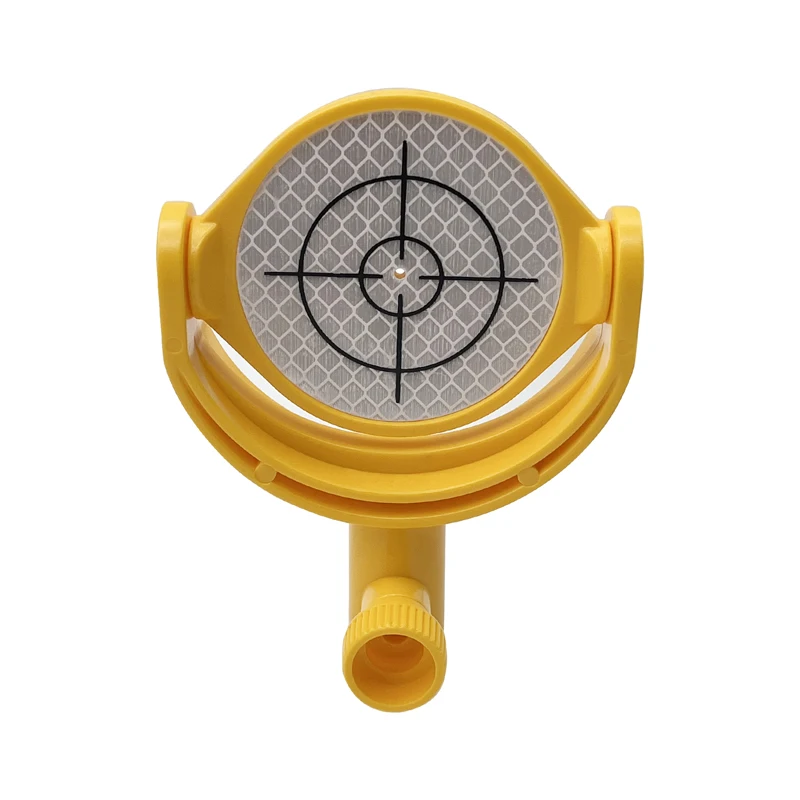Reflektor Target Miring dengan Diameter Crosshair Cetak 60Mm Lembar 5/8X11 Benang Prisma Mini untuk Total Station