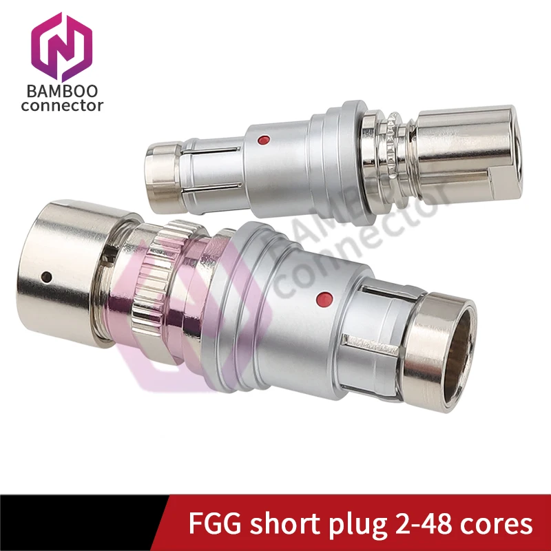 Short BAMBAO plug round push-pull self-locking connector multi-core plug IP68 waterproof socket SS102 A056-130 connector plug