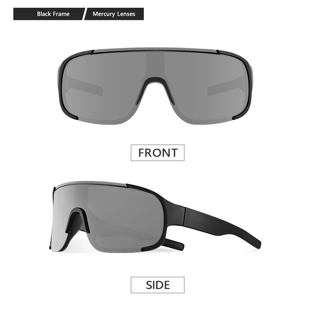 CRIXALIS 3PCS Outdoor Sport Sonnenbrillen für Männer Frauen Übergroße Spiegel Radfahren Sonnenbrille Brille Weibliche Skifahren Shades UV400 – Detail 10