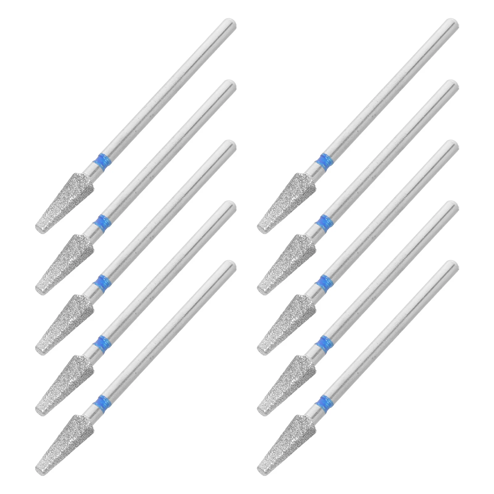 

10Pcs Nail Drill Bits Nail File Tips Polishing Cuticle Remover Manicure Grinding Heads Jewelry Polishing Bits