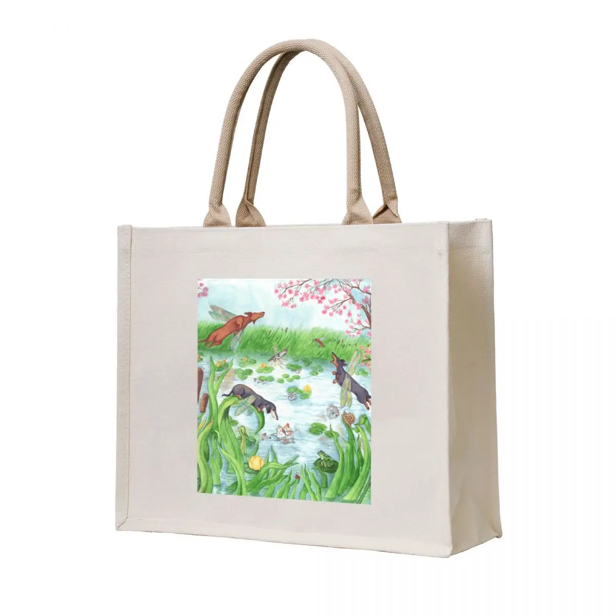 

Dachshund Dragonflies Fantasy Miniature Wiener Dogs Tote Bag shopping bag tote bag woman Women bags Handbags women