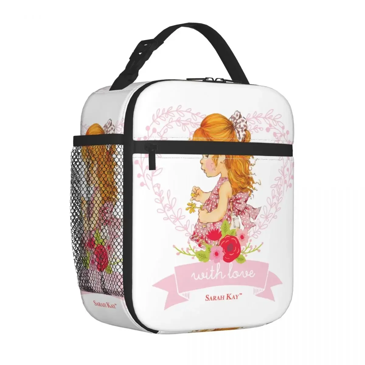 Sarah Kay Girl Bike Ride Merch Insulated Lunch Bag Travel Kawaii Cartoon Cute Girls Food Box Beautiful Cooler Thermal Bento Box