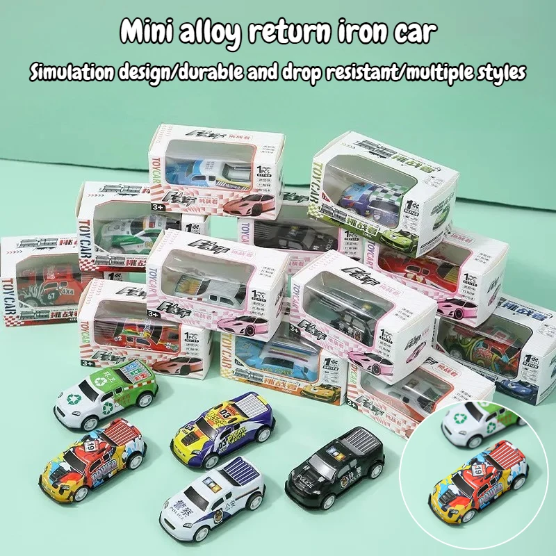 2/5子供用スタントカーモデル合金ボディプルエジェクションジャンプミニカーシミュレーションダイキャスト車両コレクタブルおもちゃ子供向けギフト 1