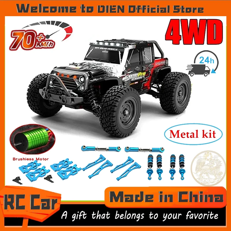 

Rc Cars 16103Pro 50km/h or 70km/h with LED 1/16 Brushless Moter 4WD Off Road 4x4 High Speed Drift Monster Truck Kids Toys Gift