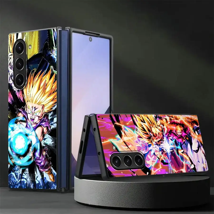 Funda para Samsung Galaxy ZFold5 Z Fold 7 6 5 4 3 ZFold4 ZFold7 ZFold3 ZFold6, funda trasera para teléfono, dragones, bolas de Anime