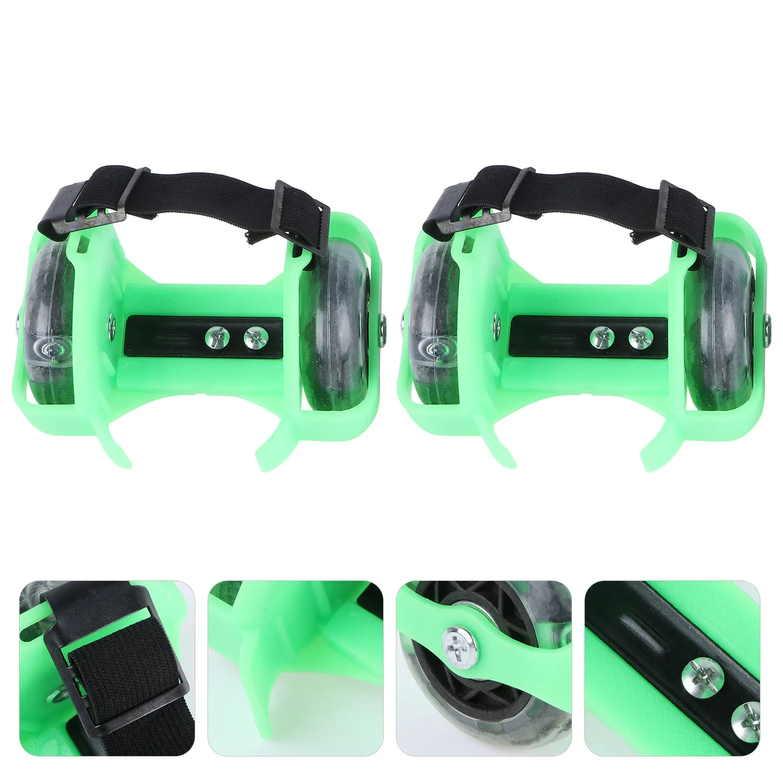 

1Pair Luminous Skate Shoes Adjustable Lightweight Skates Outdoor Roller Shoes for Sports Fun Gifts