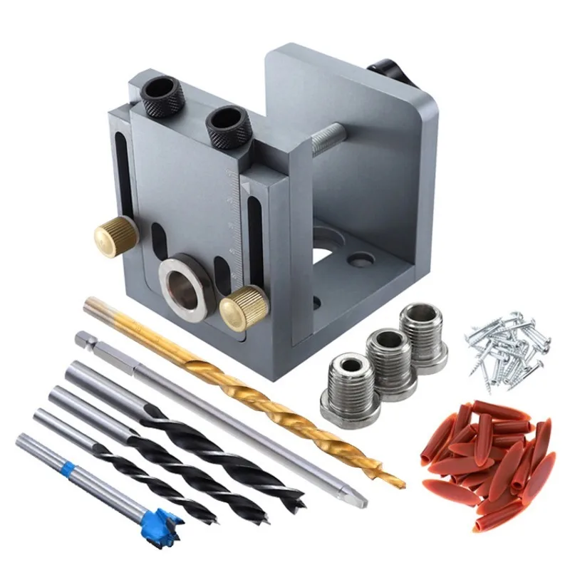 Woodworking oblique hole punch, three-in-one round tenon combination hole opener