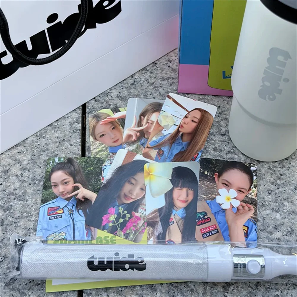 7Pcs/Set TUIDE New Album TUNE & PLAY HD Cosplay Photocards Double Sides Glossy LOMO Cards ELENA SAKI SEAH SEOHEE YIHANI Postcard