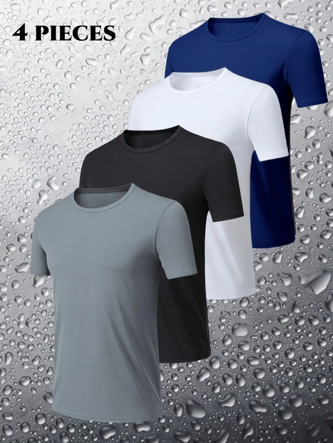 

Мужская дышащая футболка с коротким рукавом, отводящая влагу, для занятий спортом и бега