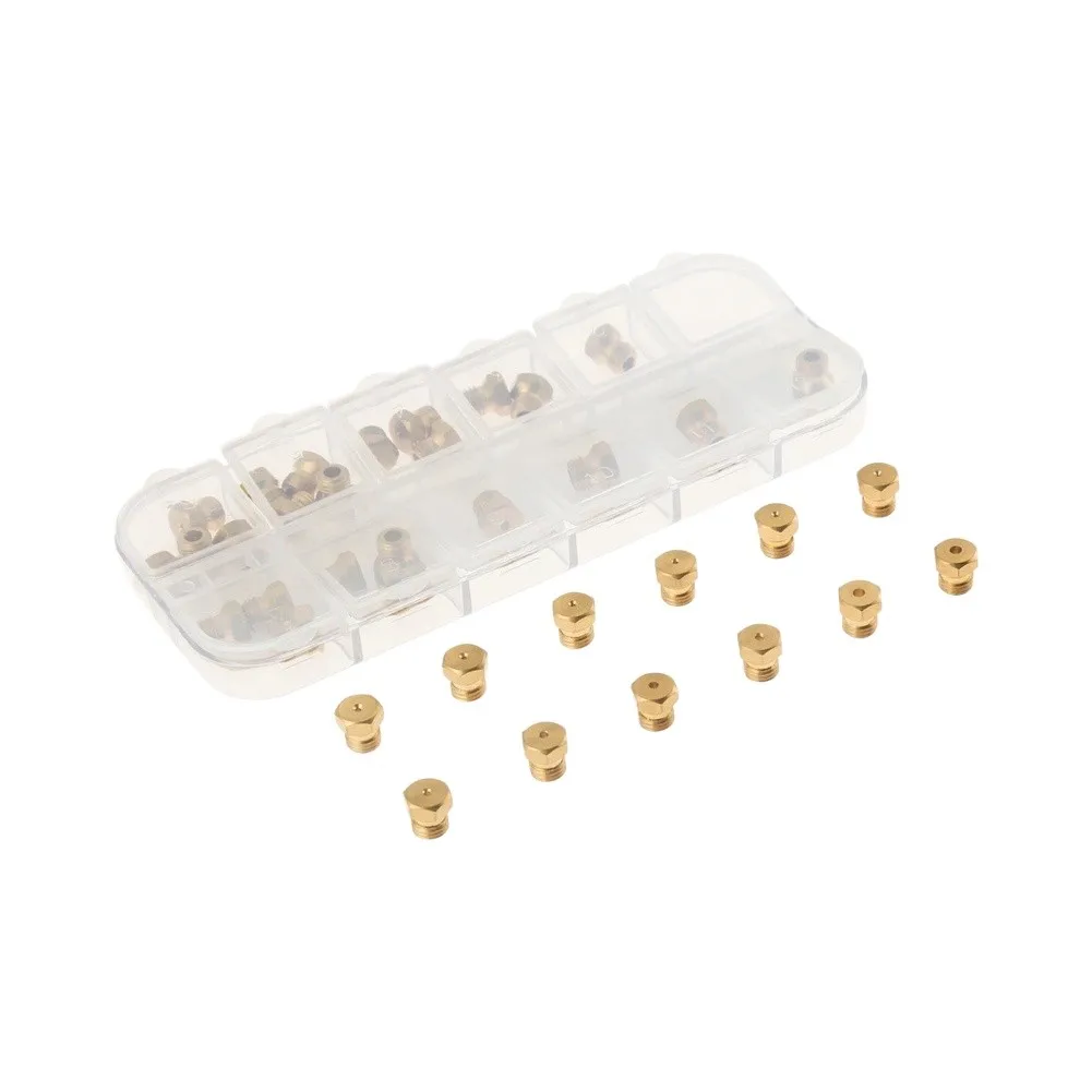 Universal= M6x0.75 Gas Jet Nozzle Kit 36 Pieces Brass Orifice For Cooking Range Repair Fits Crosley=Indesit= Propane NG= Convert