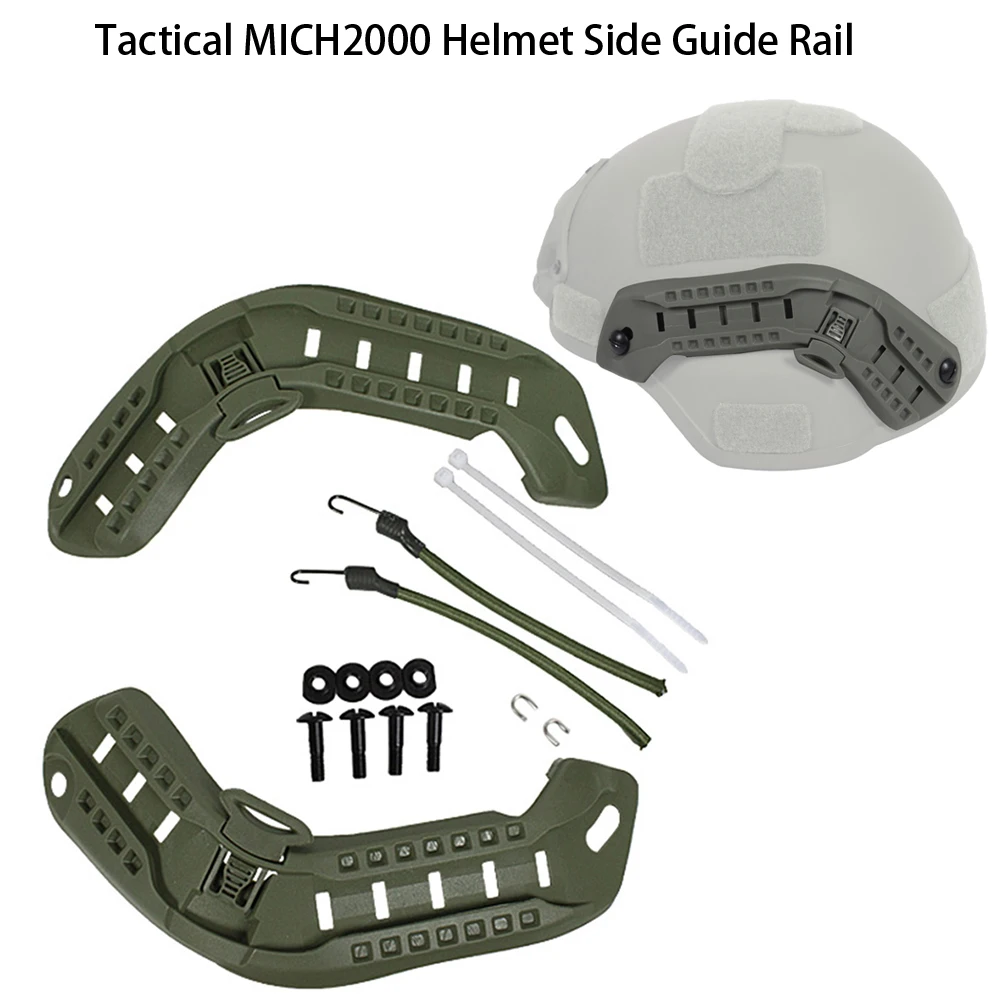 

EverwildGear Tactical MICH2000, боковая направляющая для шлема, ABS ARC, направляющая для крепления на шлем, страйкбол Mich 2000, аксессуары для шлема