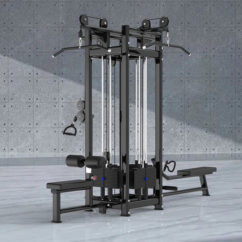 

Commercial 4 Station Multi Jungle Machine Multi Function Indoor Gym Equipment Strength Training Fitness Center