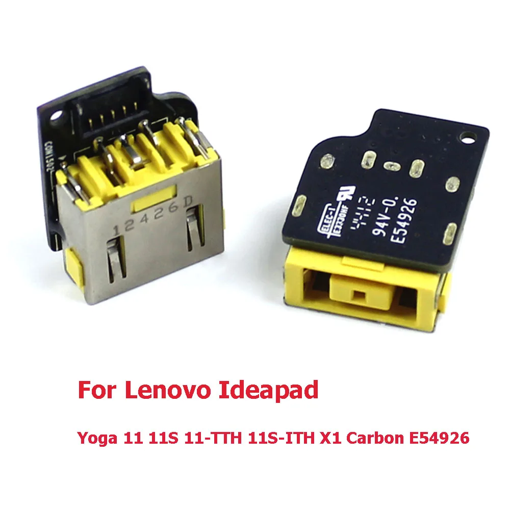 DC Power Socket DC Charging Connector Port Jack in board for Lenovo IdeaPad Yoga 11 11S 11-TTH 11S-ITH E54926 Touch Clementine