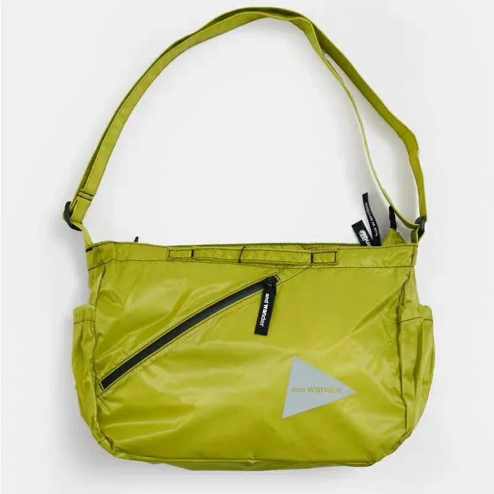 And Wander Sil Shoulder Bag 12L Lightweight Packable Cordura Nylon Crossbody Bag Unisex Water Repellent Outdoor Travel Bag