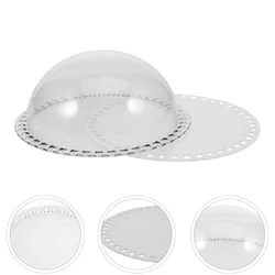1 set Half Dome Accessories Transparent Acrylic Cover Clear Dome Bag Hemispherical Cover Diy Weaving Board Knitting Tool Handbag