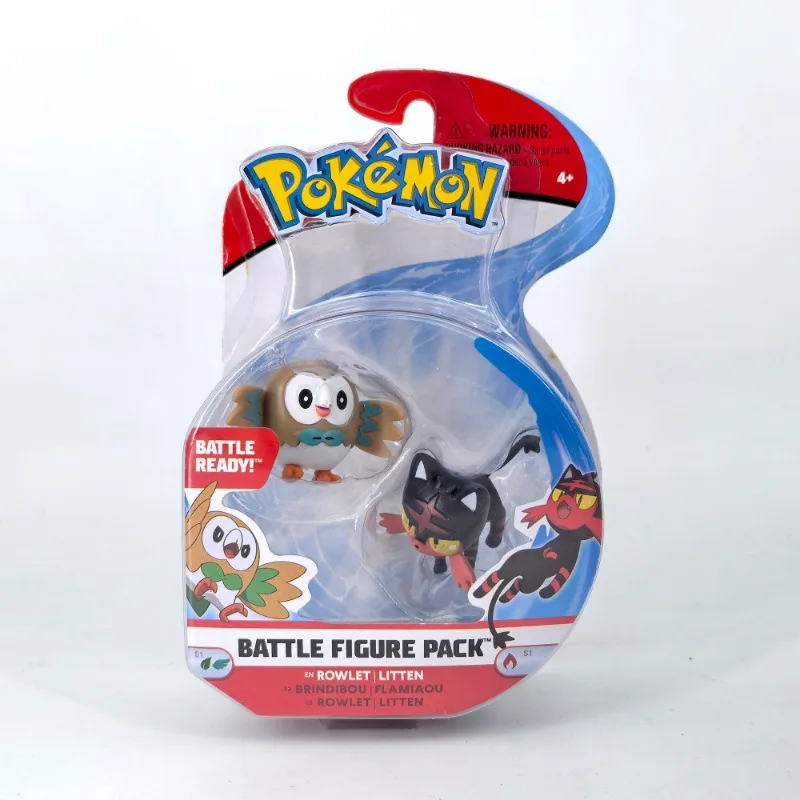WCT Pokemon figurines de combat Pack Pikachu Wobbuffet Alolan Rattata Rowlet Metang Alolan Muk modèle jouets Collections cadeaux pour enfants