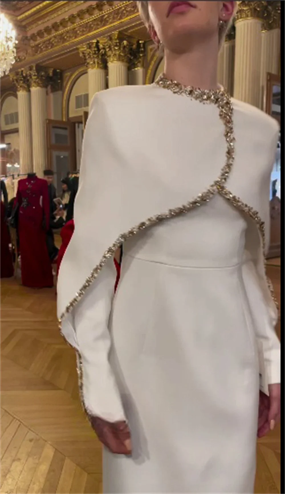 Vestido Formal personalizado para graduación, vestido de noche de Arabia Saudita, escote redondo, trompeta, faldas hasta el suelo, ocasión a medida