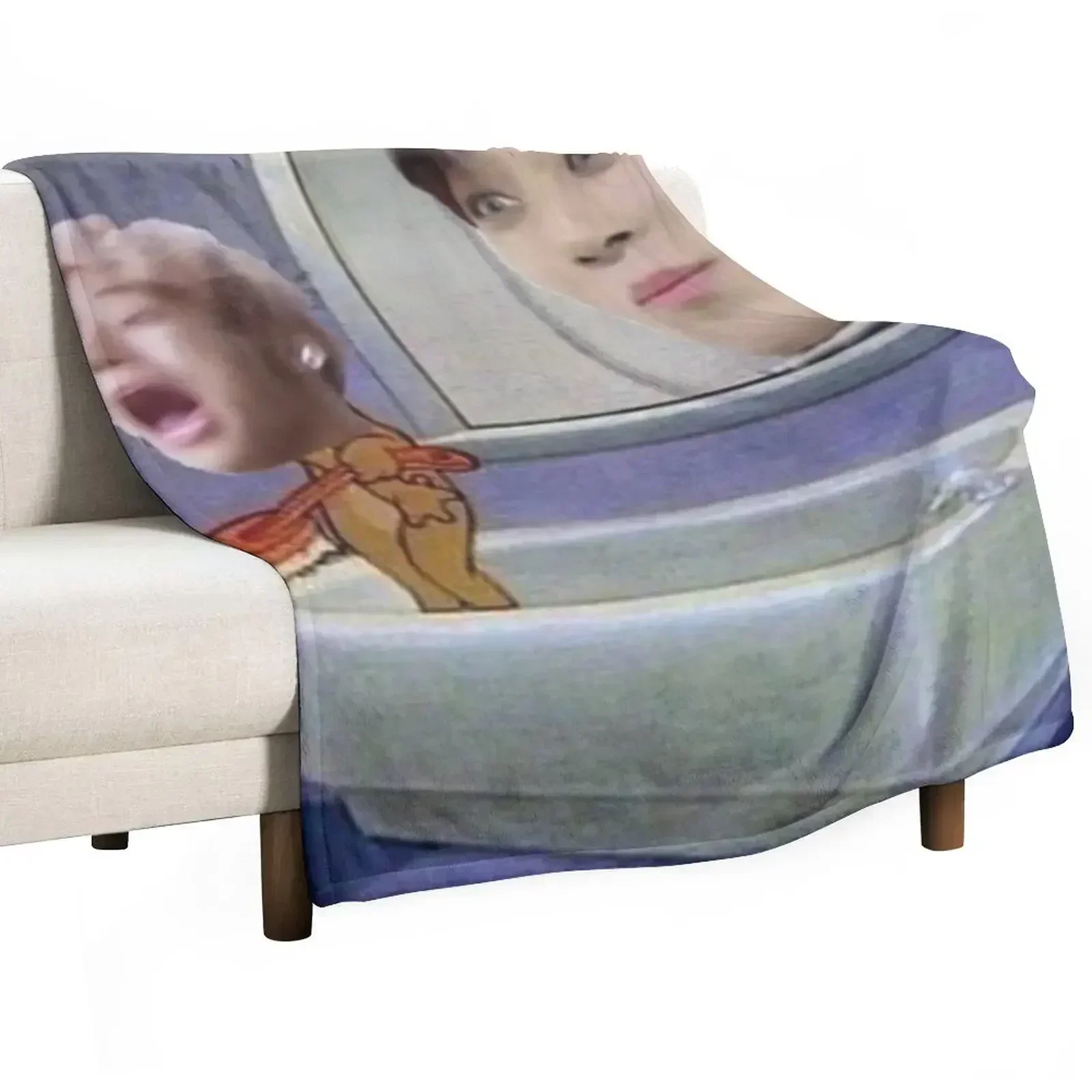 

Ateez funny pic Throw Blanket Decorative Sofa For Baby Blankets
