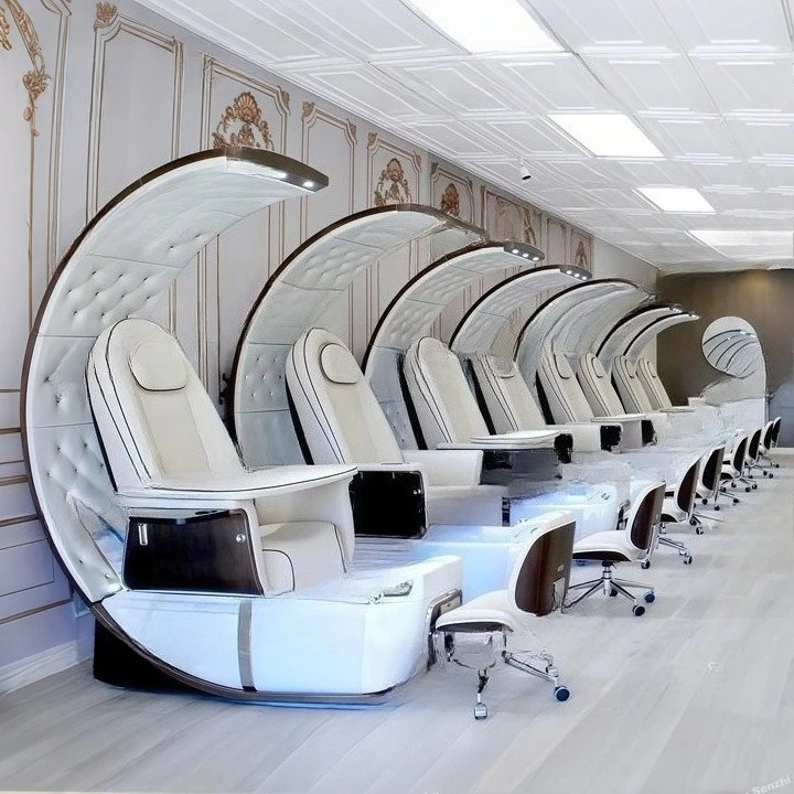 Fully automatic electric foot bath chair C-type queen chair design SAP massage pedicure chair