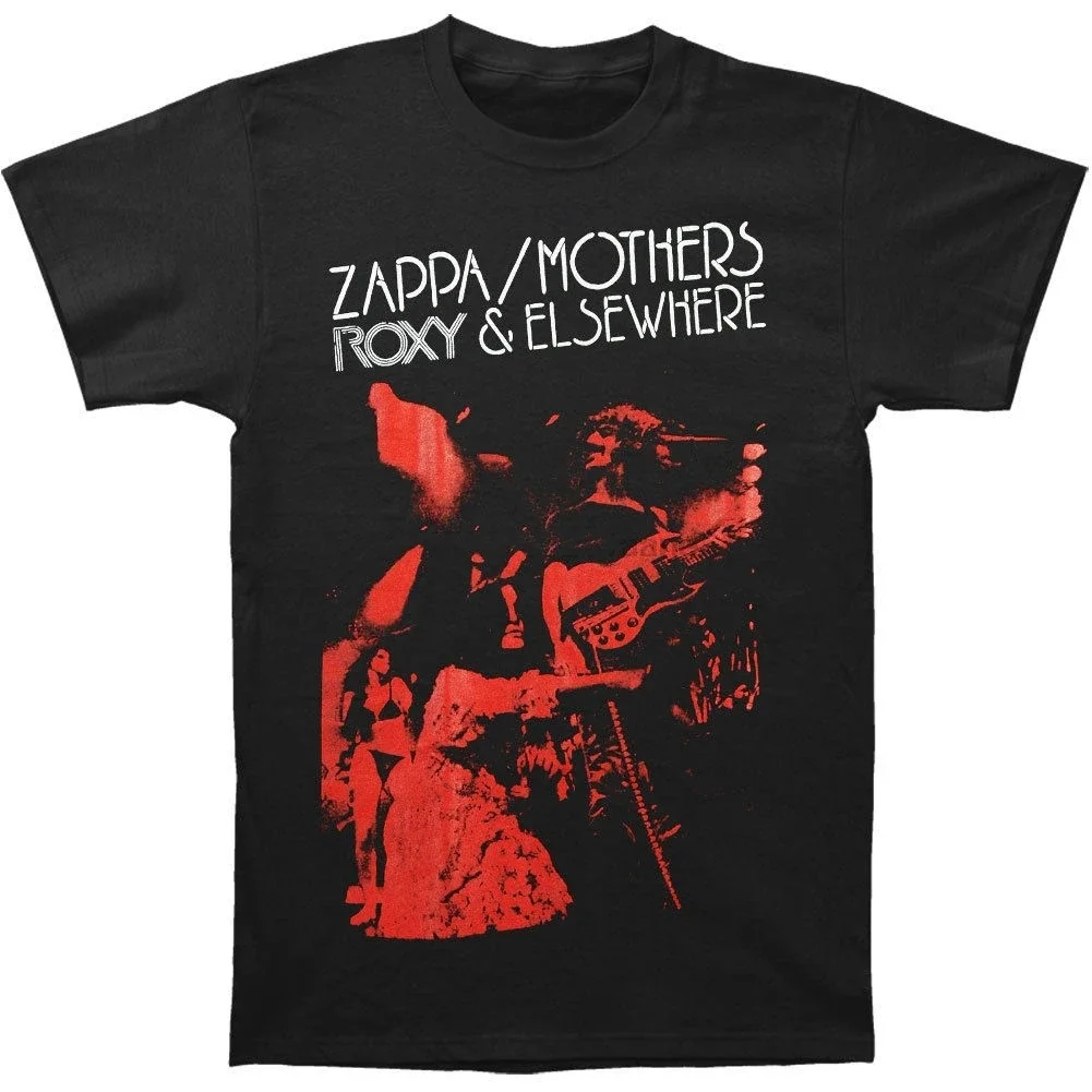 Frank Zappa Men'S Elsewhere T-Shirt Black T Shirts Men Casual T-Shirt Men High Quality Tees Short Sleeve Brand