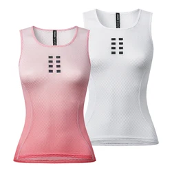 WOSAWE Women's Cycling Vest Mesh Breathable Sleeveless Jersey Moisture-wicking Road Bicycle Base Shirt  Ladies Sports Under Wear