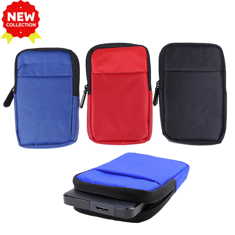 

New Hot Sale 1Pc 2.5 Inch External USB Hard Drive HDD Carry Case Protective Pouch Bag For Data Bag