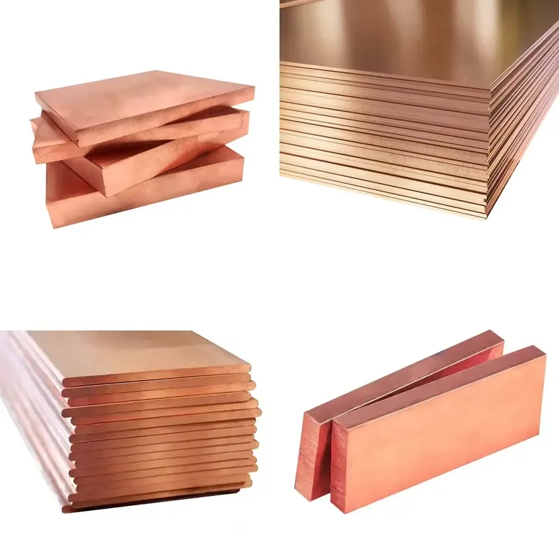 for  High Purity 99.99% Copper Sheet Brass Plate Cathode Copper Alloy Industrial Metal Sheets  Manufacturing Factory Supply