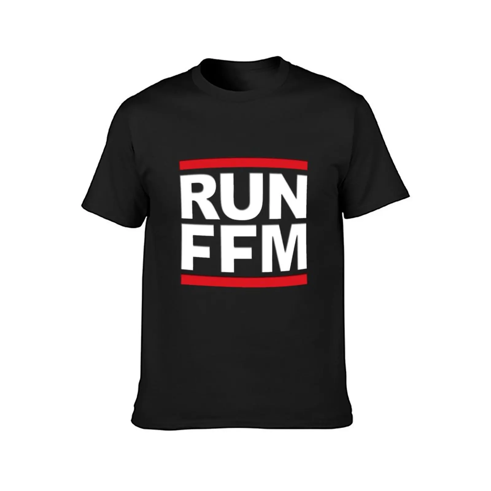 Run Ffm Red and White T-Shirt sports fans plus sizes oversized mens graphic t-shirts big and tall