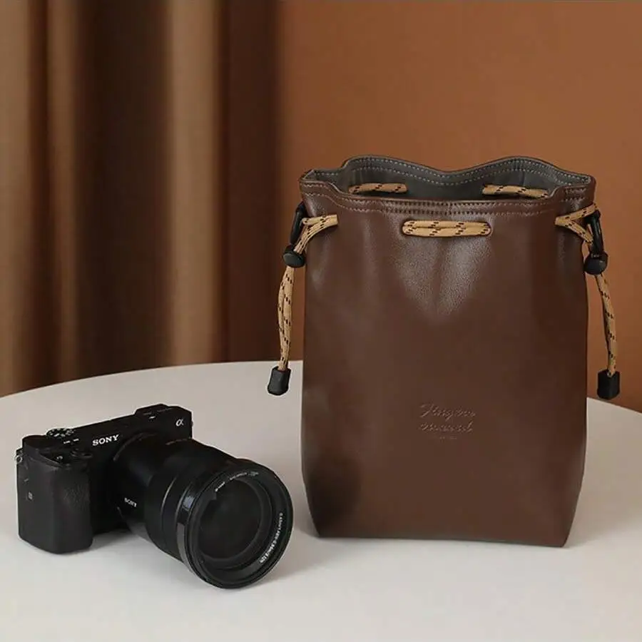 حقيبة كاميرا متعددة الوظائف جديدة من جلد البولي يوريثان، حقيبة كروس قابلة للفصل، حقيبة تخزين ذات سعة كبيرة